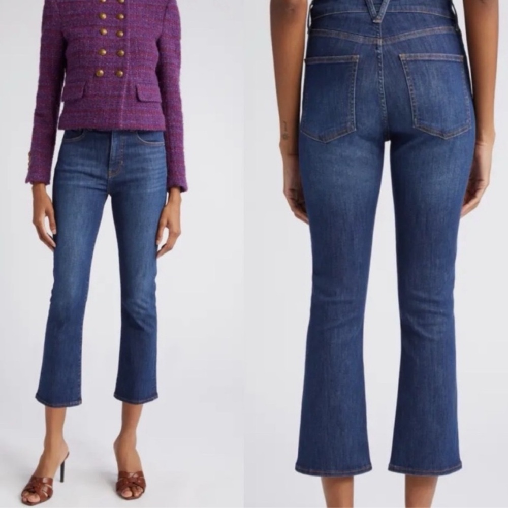 Veronica Beard Carly Kick Flare High Rise Size 27